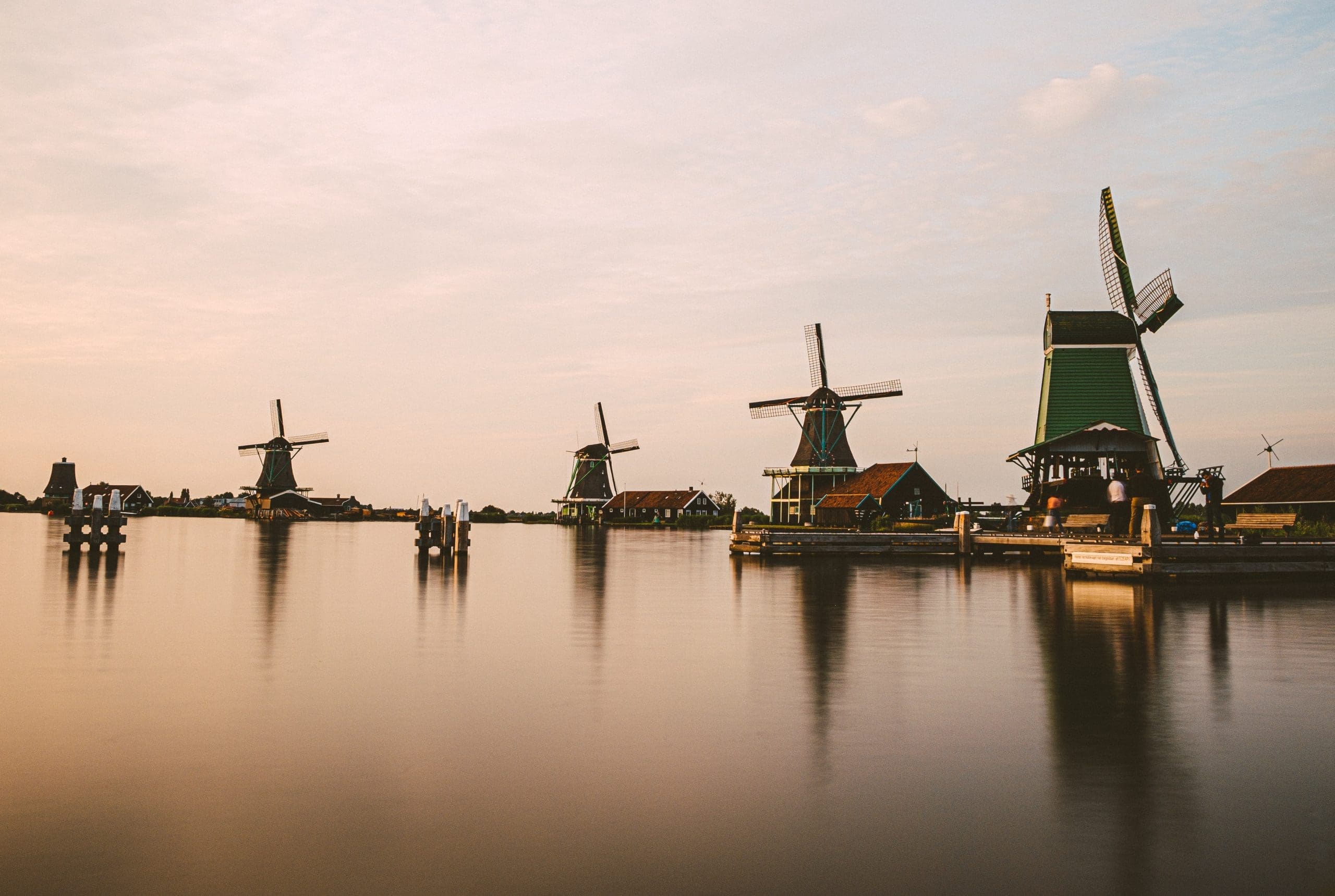 Zaanse Schans Windmills Tourist Attraction in the Netherlands